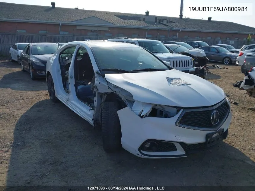 19UUB1F69JA800984 2018 Acura Tlx