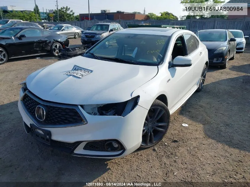 2018 Acura Tlx VIN: 19UUB1F69JA800984 Lot: 12071593