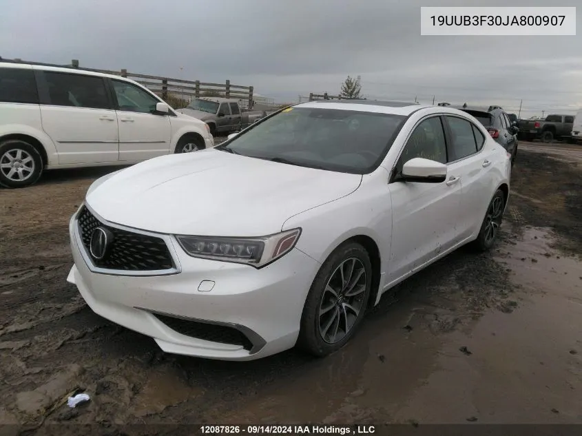 2018 Acura Tlx VIN: 19UUB3F30JA800907 Lot: 12087826