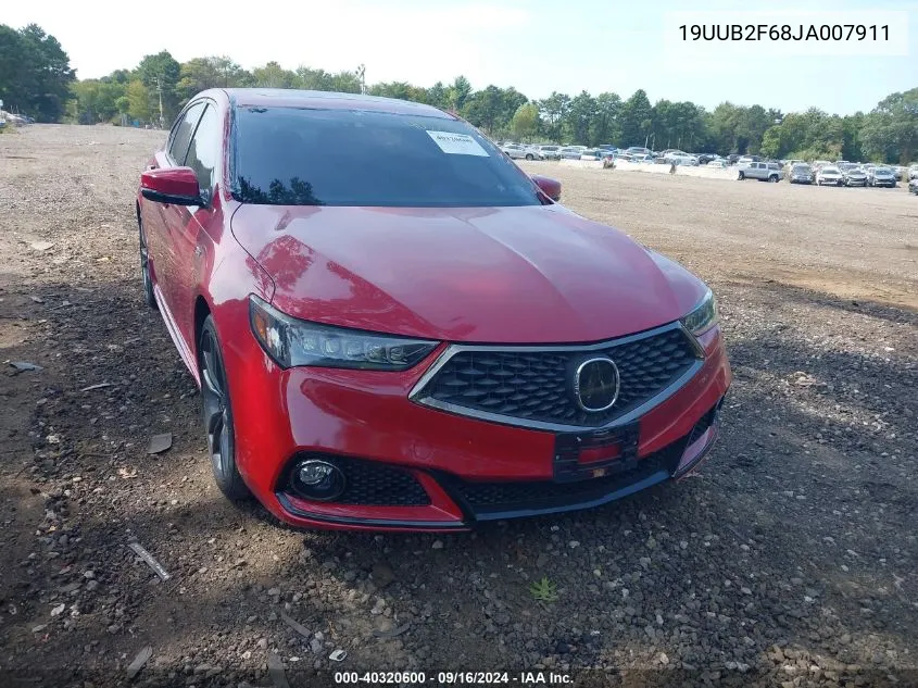 2018 Acura Tlx Tech A-Spec Pkgs VIN: 19UUB2F68JA007911 Lot: 40320600