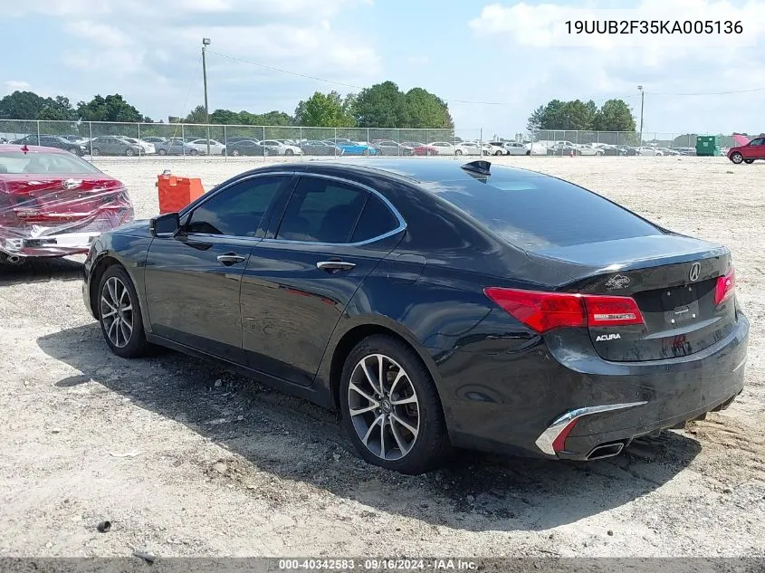 19UUB2F35KA005136 2019 Acura Tlx Standard