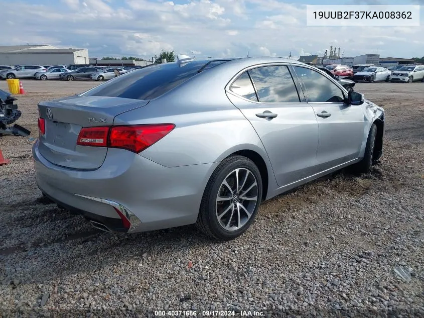 2019 Acura Tlx Standard VIN: 19UUB2F37KA008362 Lot: 40371686