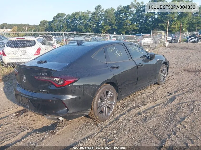 2023 Acura Tlx A-Spec Package VIN: 19UUB6F50PA004332 Lot: 40357665