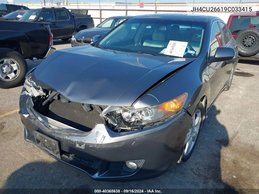 2009 Acura Tsx VIN: JH4CU26619C033415 Lot: 40365638