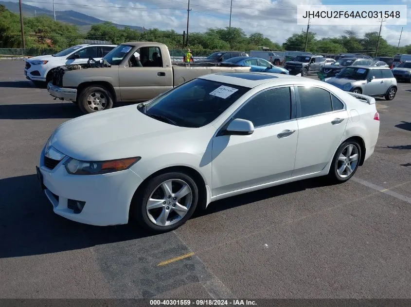 2010 Acura Tsx 2.4 VIN: JH4CU2F64AC031548 Lot: 40301559