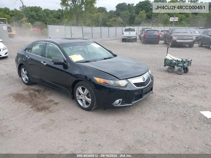 JH4CU2F48CC000451 2012 Acura Tsx 2.4