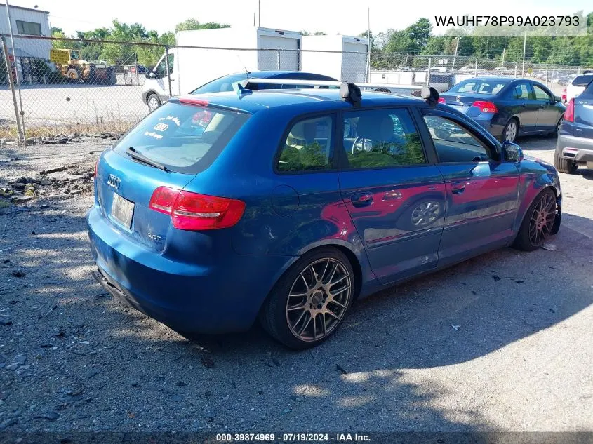 WAUHF78P99A023793 2009 Audi A3 2.0T