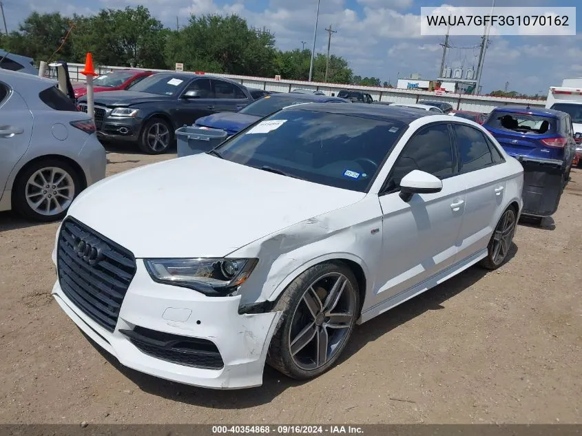 2016 Audi A3 1.8T Premium VIN: WAUA7GFF3G1070162 Lot: 40354868