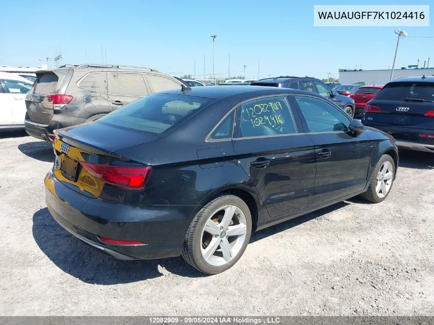 WAUAUGFF7K1024416 2019 Audi A3