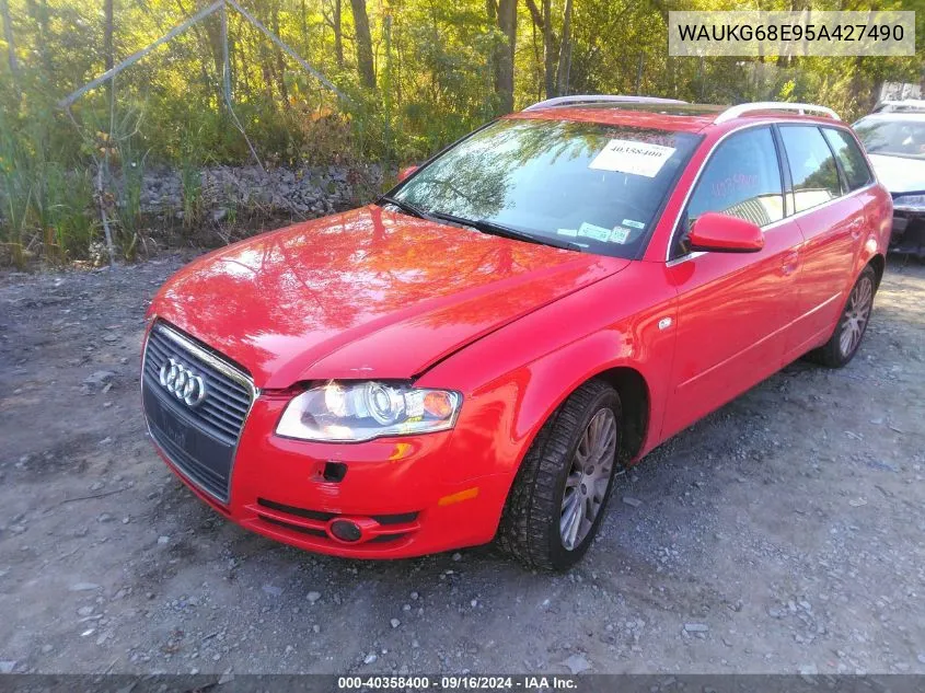 2005 Audi A4 3.2 Avant VIN: WAUKG68E95A427490 Lot: 40358400