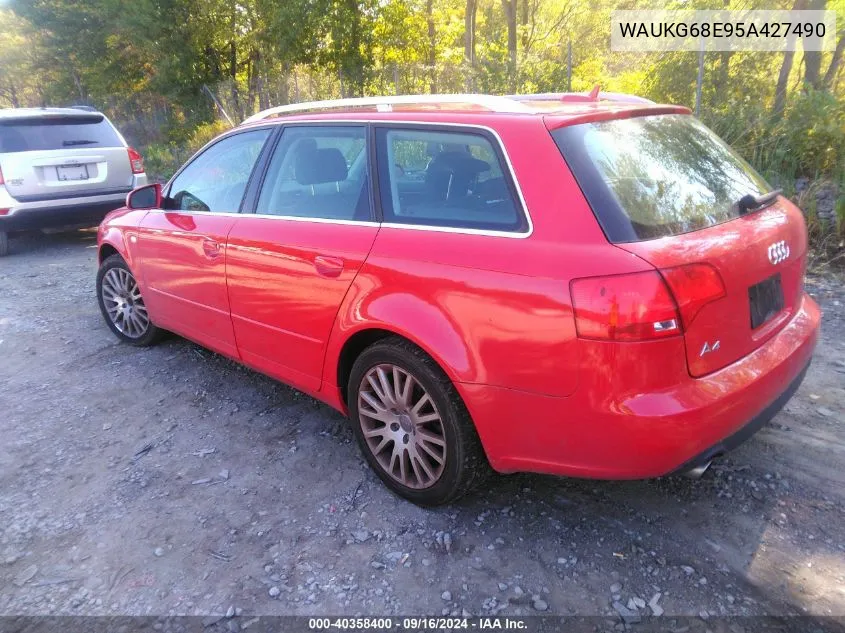 2005 Audi A4 3.2 Avant VIN: WAUKG68E95A427490 Lot: 40358400