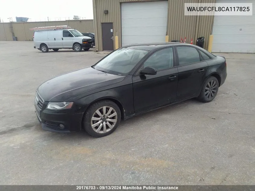 WAUDFCFL8CA117825 2012 Audi A4 2.0T Quattro