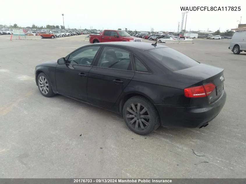 WAUDFCFL8CA117825 2012 Audi A4 2.0T Quattro