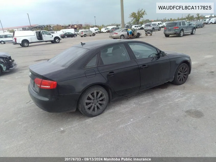 WAUDFCFL8CA117825 2012 Audi A4 2.0T Quattro