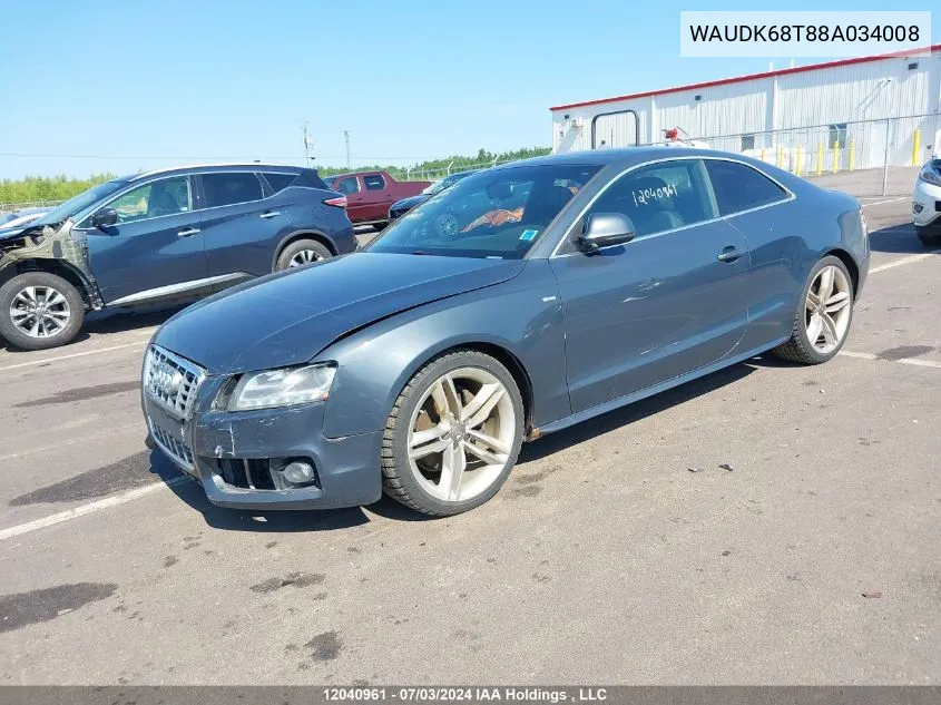 WAUDK68T88A034008 2008 Audi A5