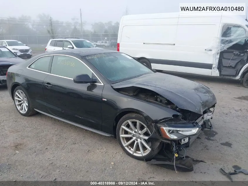 WAUM2AFRXGA010480 2016 Audi A5 Premium Plus S-Line