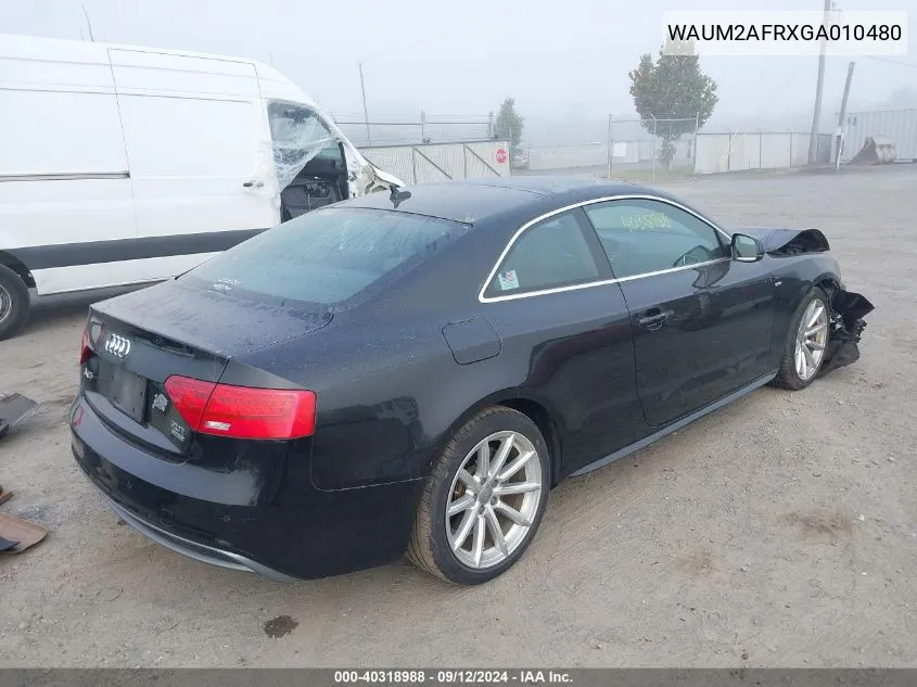 WAUM2AFRXGA010480 2016 Audi A5 Premium Plus S-Line