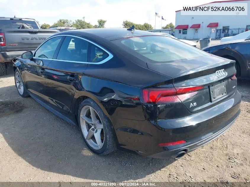 WAUFNCF52KA066706 2019 Audi A5 Prestige S-Line