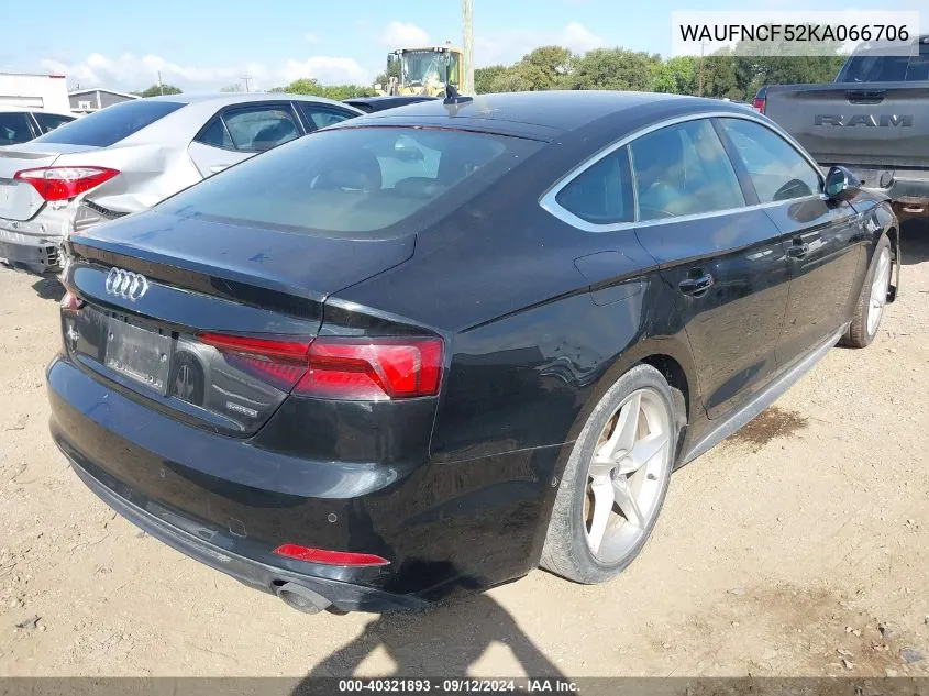 WAUFNCF52KA066706 2019 Audi A5 Prestige S-Line