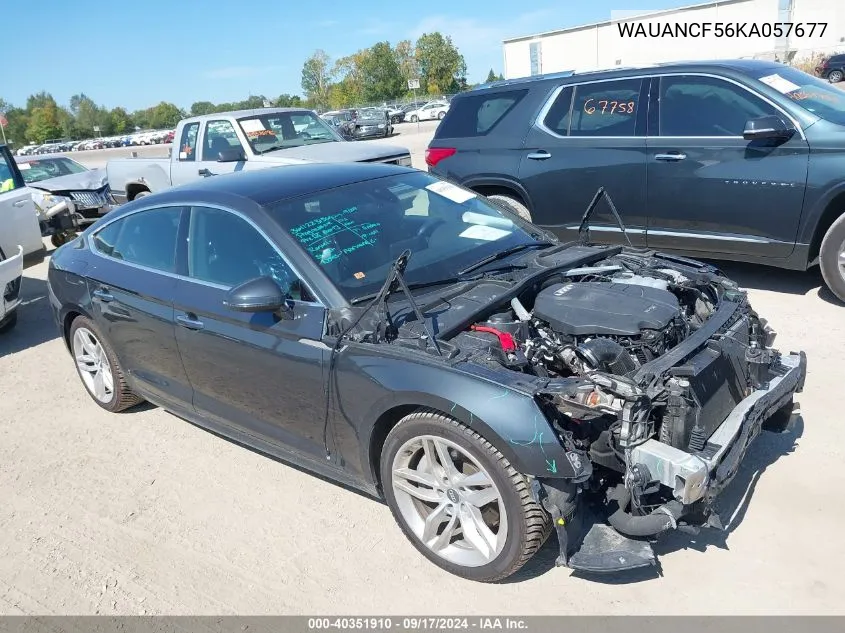 WAUANCF56KA057677 2019 Audi A5 45 Premium