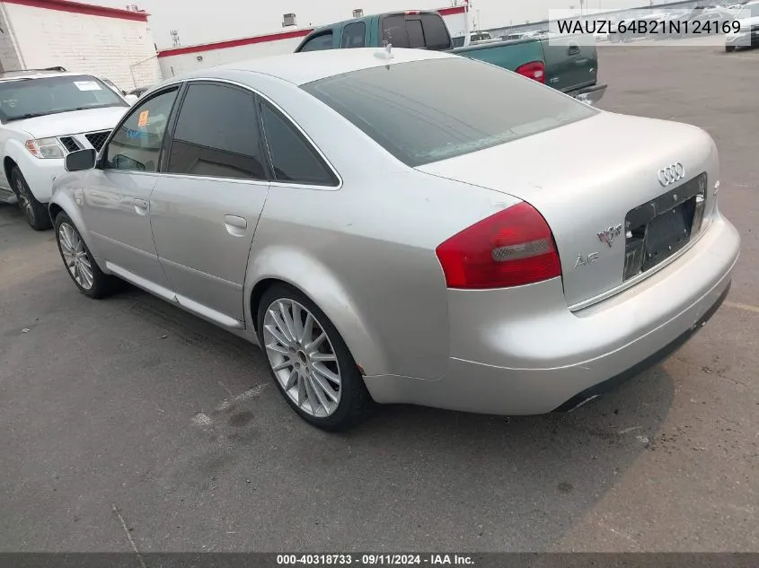 2001 Audi A6 4.2 VIN: WAUZL64B21N124169 Lot: 40318733