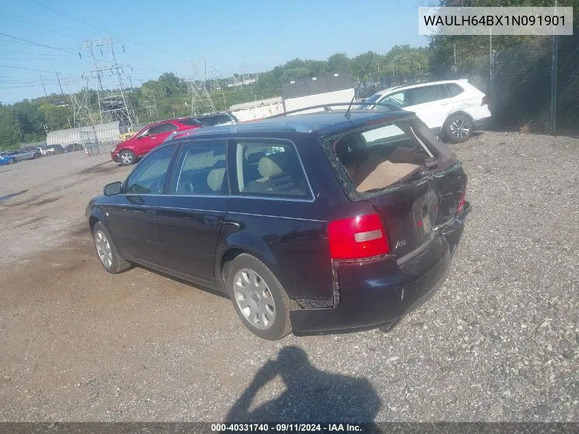 2001 Audi A6 Avant VIN: WAULH64BX1N091901 Lot: 40331740