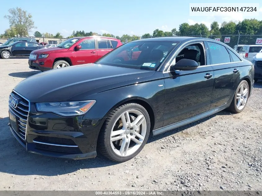 2016 Audi A6 2.0T Premium Plus VIN: WAUGFAFC3GN147234 Lot: 40372184