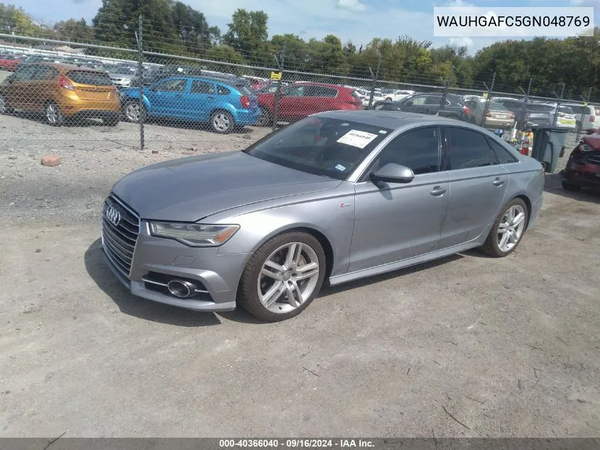 WAUHGAFC5GN048769 2016 Audi A6 3.0T Premium Plus