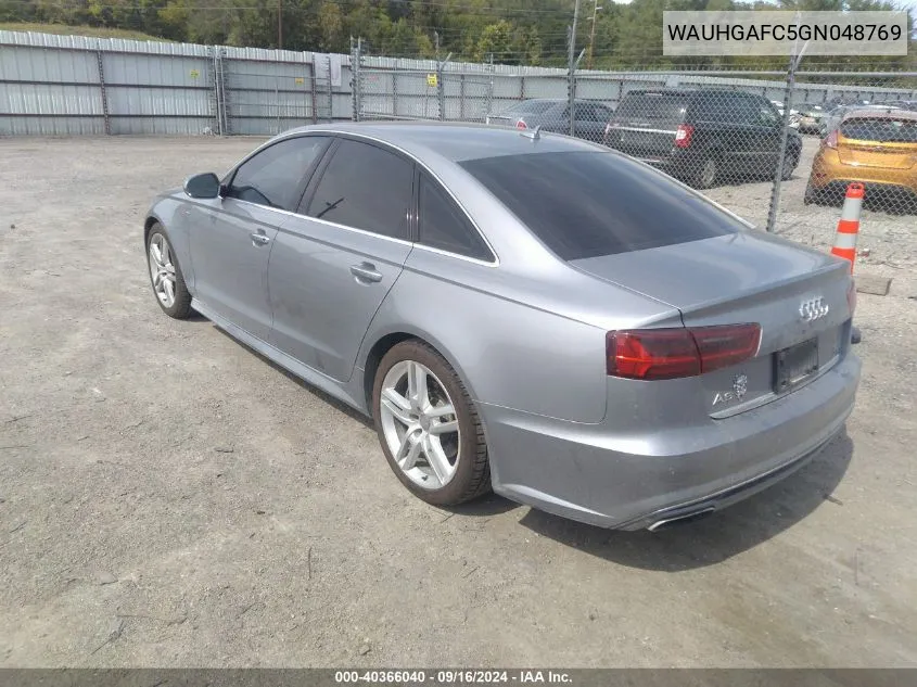 2016 Audi A6 3.0T Premium Plus VIN: WAUHGAFC5GN048769 Lot: 40366040