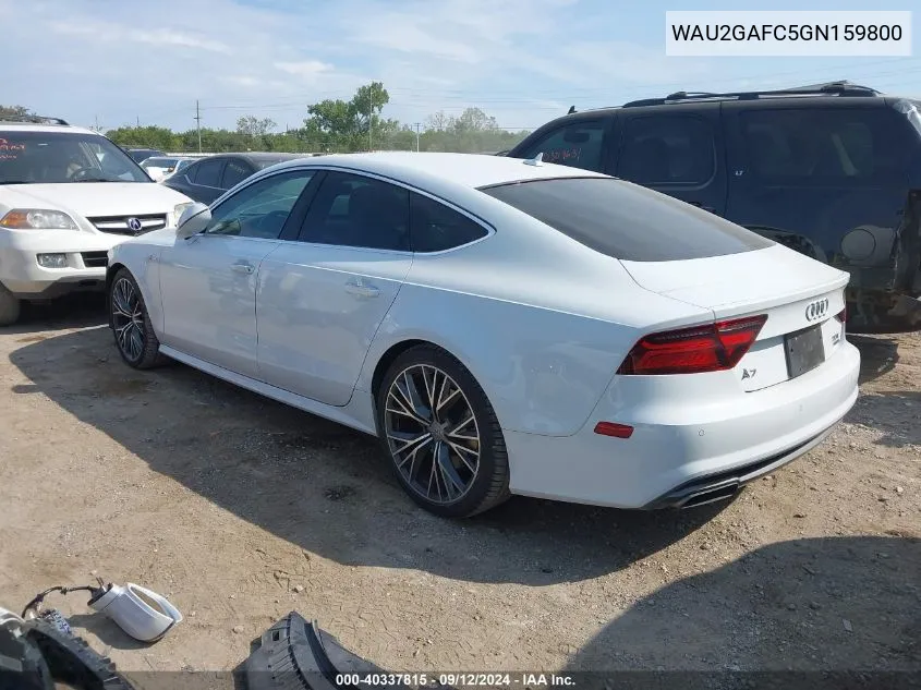 2016 Audi A7 3.0T Premium Plus VIN: WAU2GAFC5GN159800 Lot: 40337815