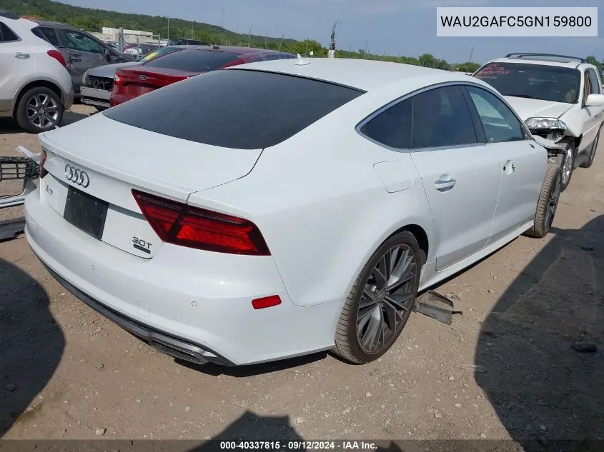 2016 Audi A7 3.0T Premium Plus VIN: WAU2GAFC5GN159800 Lot: 40337815