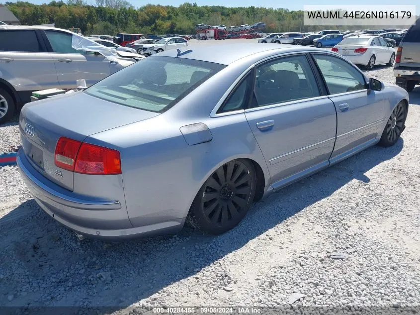 WAUML44E26N016179 2006 Audi A8 L 4.2