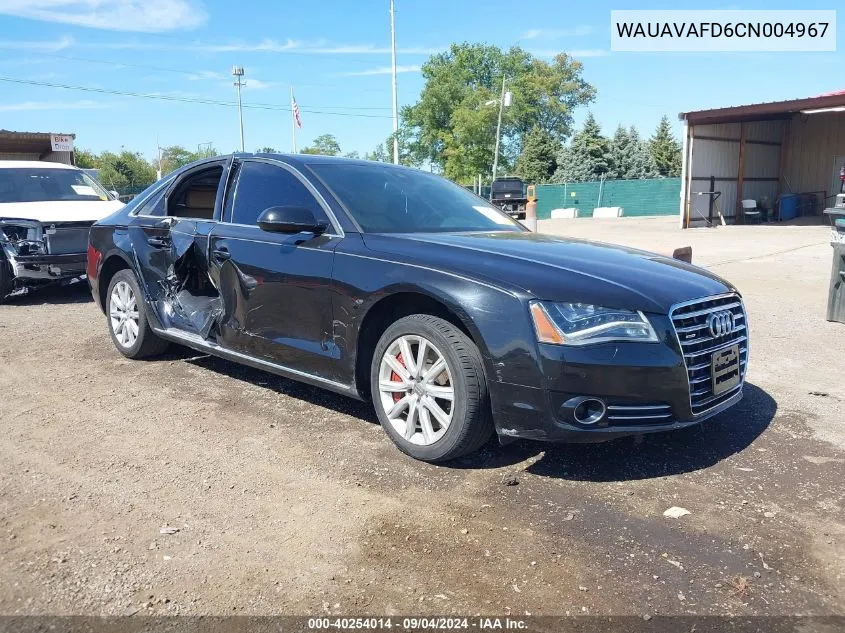 WAUAVAFD6CN004967 2012 Audi A8 4.2