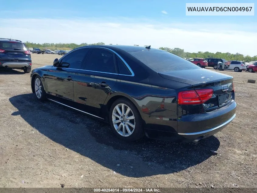 WAUAVAFD6CN004967 2012 Audi A8 4.2