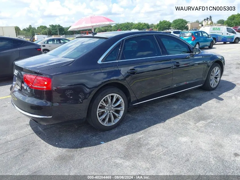 WAURVAFD1CN005303 2012 Audi A8 L 4.2