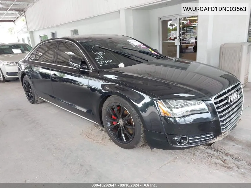 WAURGAFD1DN003563 2013 Audi A8 L 3.0T