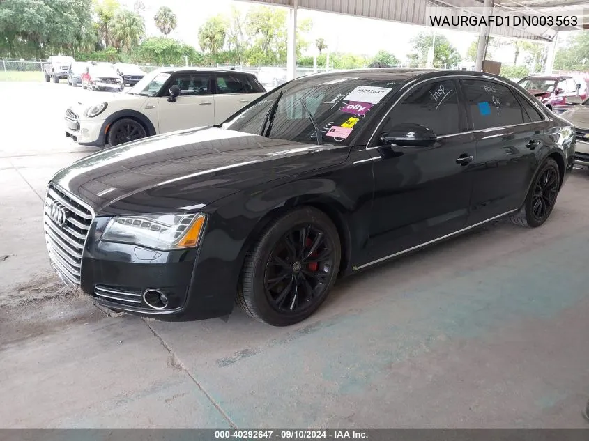 WAURGAFD1DN003563 2013 Audi A8 L 3.0T