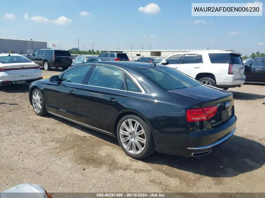 WAUR2AFD0EN006230 2014 Audi A8 L 4.0T