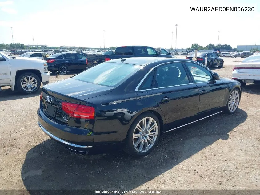 WAUR2AFD0EN006230 2014 Audi A8 L 4.0T