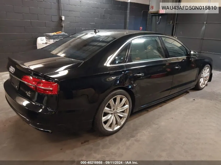 WAU43AFD5GN015810 2016 Audi A8 L 4.0T Sport