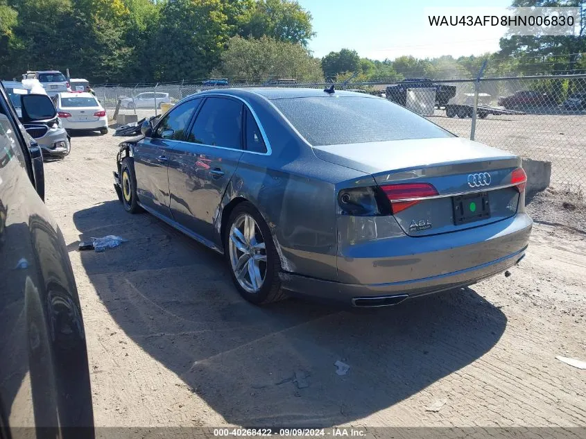 WAU43AFD8HN006830 2017 Audi A8 L 4.0T Sport