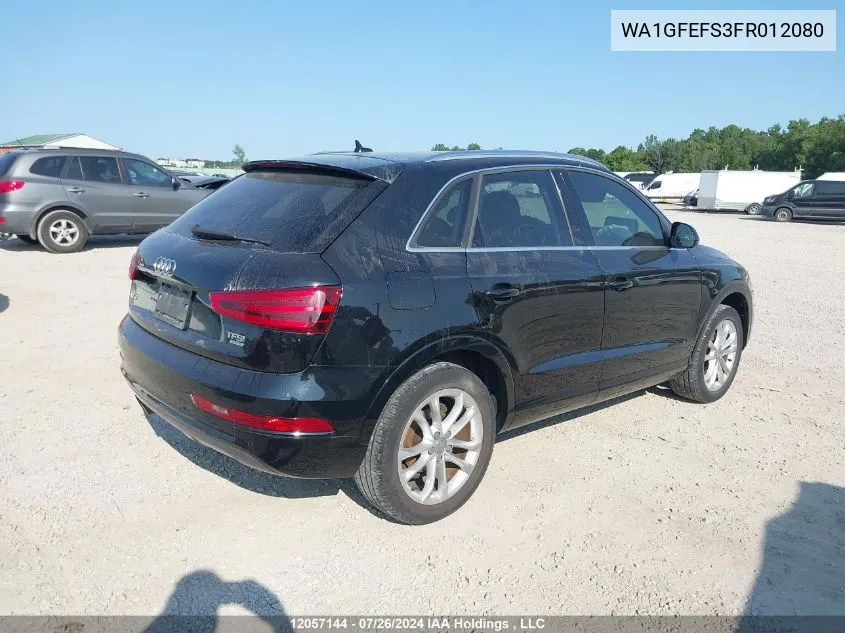 WA1GFEFS3FR012080 2015 Audi Q3