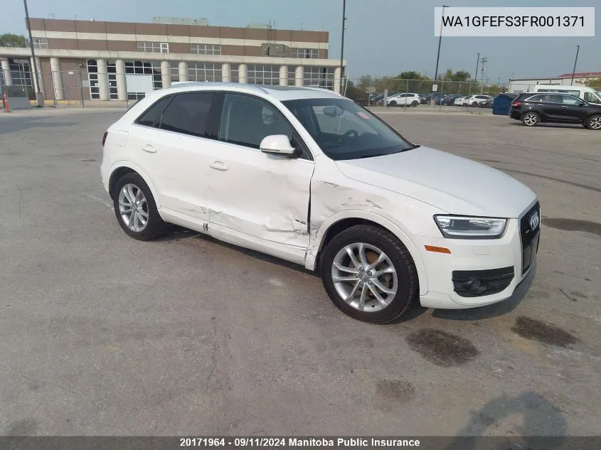 WA1GFEFS3FR001371 2015 Audi Q3