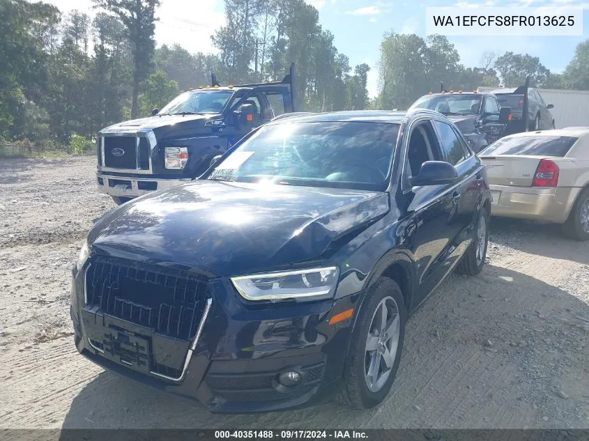 2015 Audi Q3 2.0T Premium Plus VIN: WA1EFCFS8FR013625 Lot: 40351488