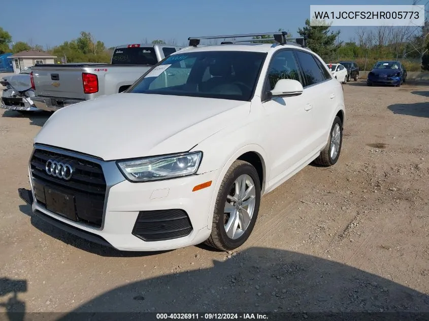 WA1JCCFS2HR005773 2017 Audi Q3 Premium Plus