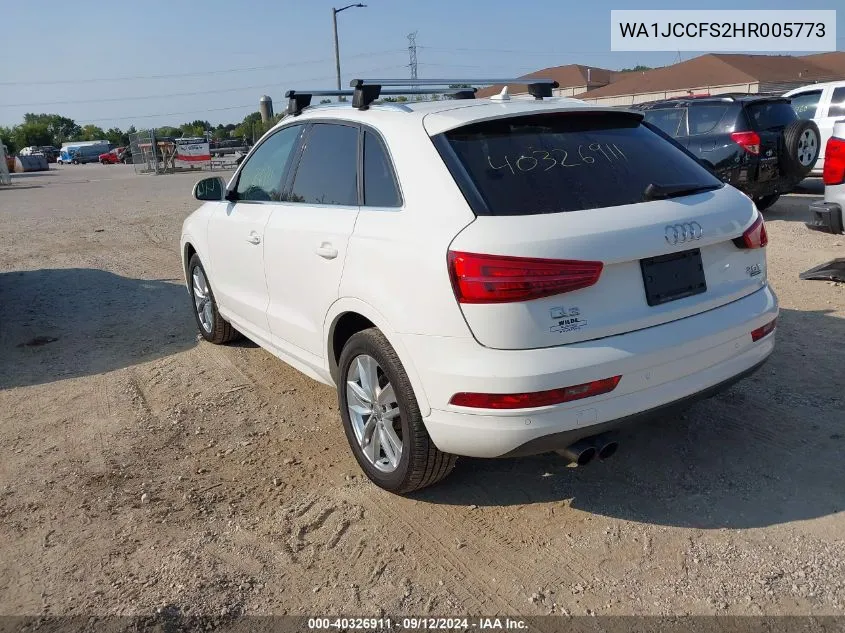 WA1JCCFS2HR005773 2017 Audi Q3 Premium Plus