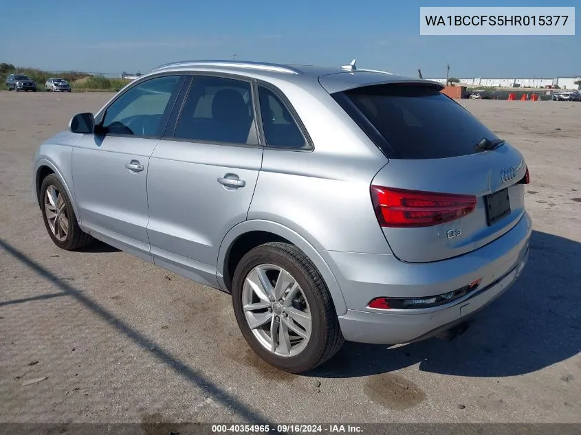 WA1BCCFS5HR015377 2017 Audi Q3 2.0T Premium