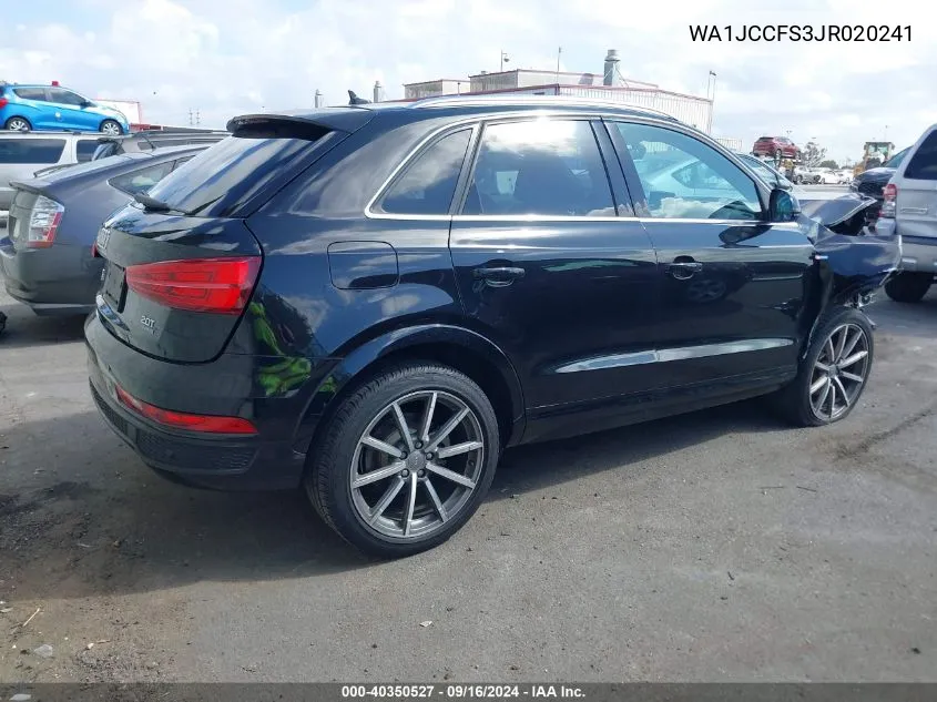 2018 Audi Q3 2.0T Premium/2.0T Sport Premium VIN: WA1JCCFS3JR020241 Lot: 40350527