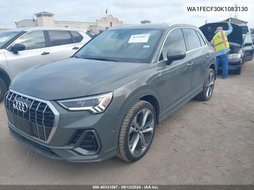 2019 Audi Q3 Prestige S-Line VIN: WA1FECF30K1083130 Lot: 40331067