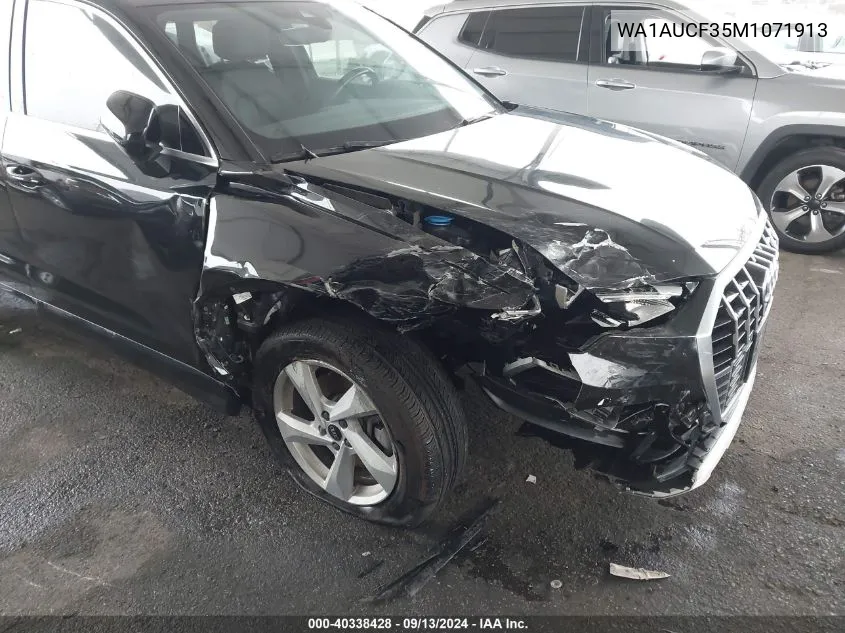 WA1AUCF35M1071913 2021 Audi Q3 Premium 40